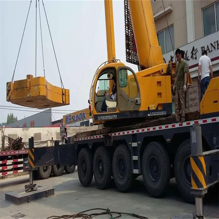 南通当地吊车出租|机器吊装|75吨|工厂搬迁服务